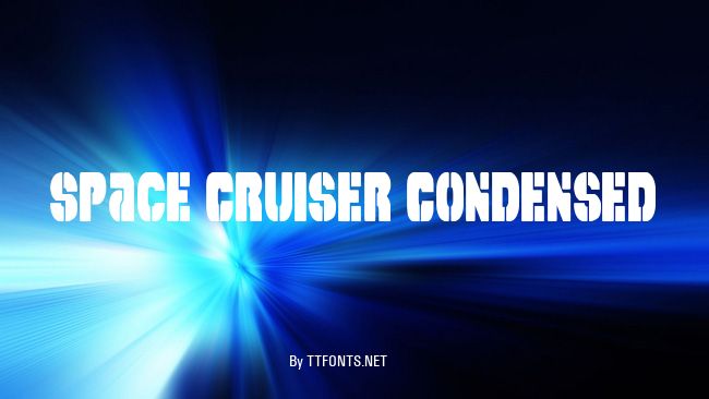 Space Cruiser Condensed example